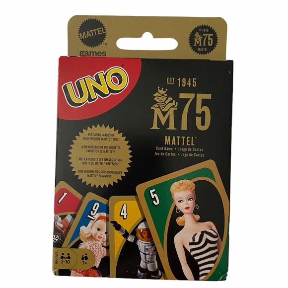 UNO Cards Mattel 75th Anniversary Cards New - Picture 1 of 3